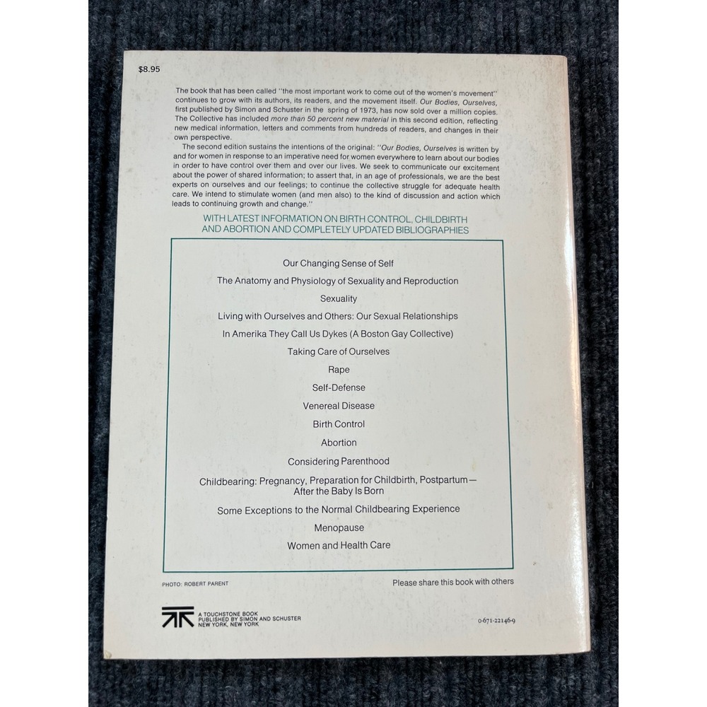 Our Bodies Ourselves 1979 PB Book White Vtg 1970s Feminist Boston Women's Health - Picture 2 of 14